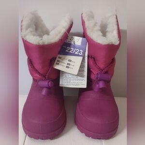 Decanther Wedze Snow Kids Boots Waterproof Insulated Pink Girls US 6/7C NWT